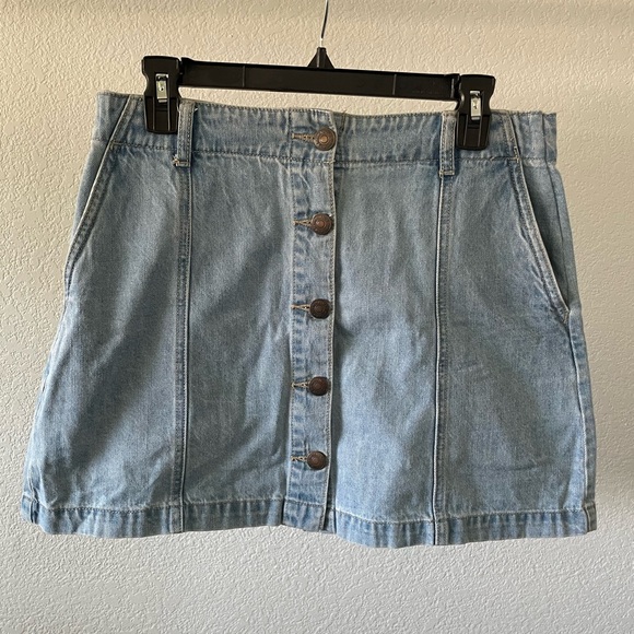 Forever 21 Blue Mini Skirt Casual - Size 30 - Picture 1 of 3